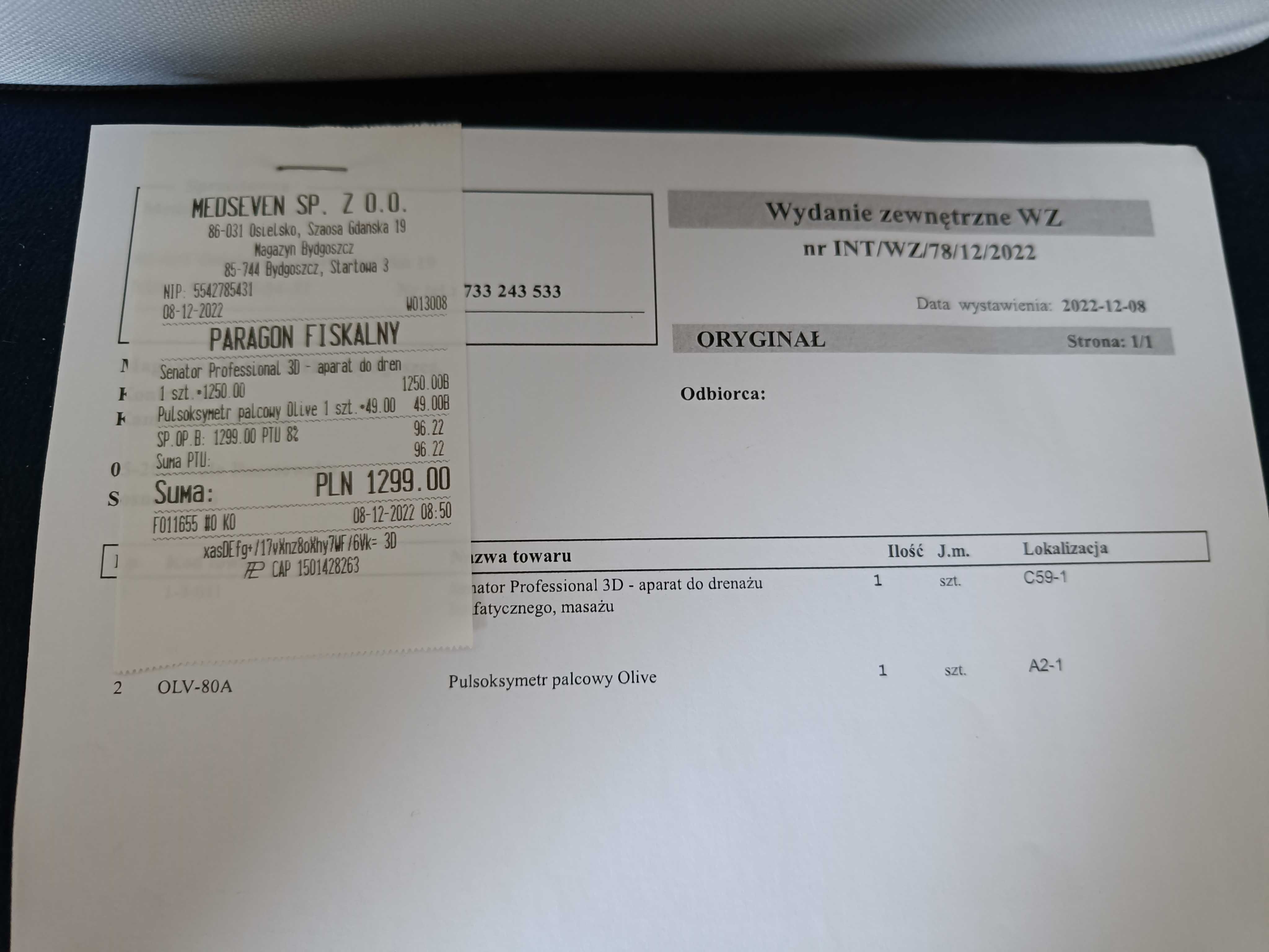 Masażer Senator Professional 3D - aparat do drenażu limfatycznego
