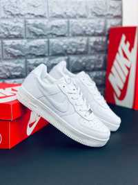 Nike Air Force 1 Мужские кроссовки белые кожаные красовки Найк Форс