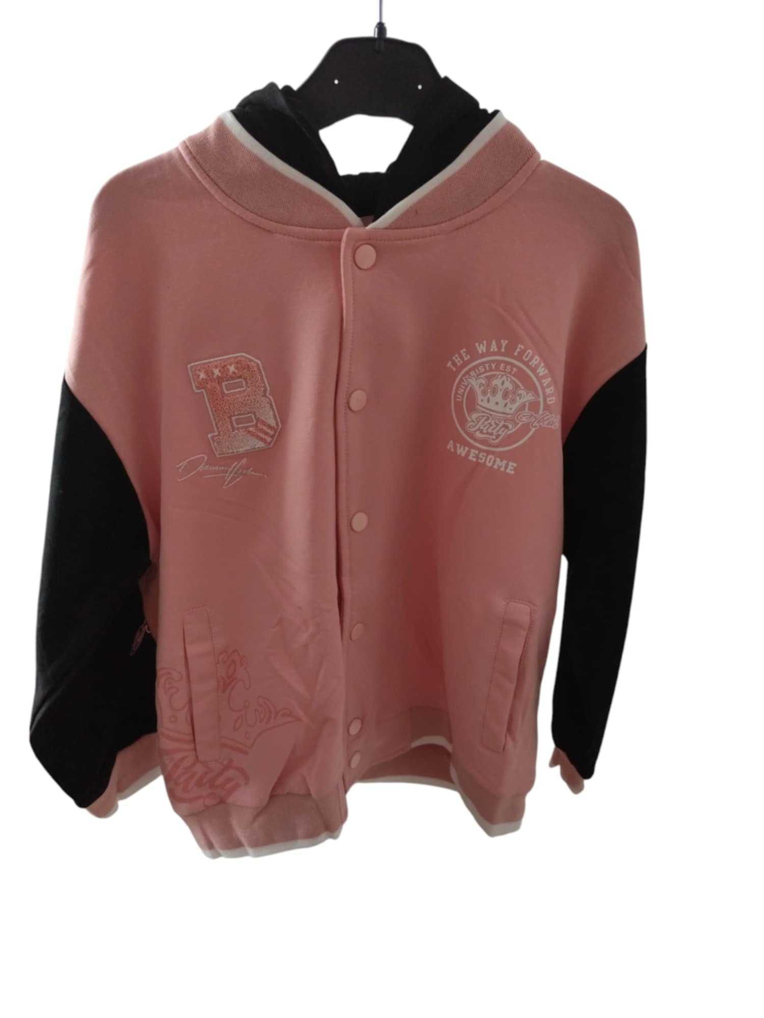 Bluza bomberka z kapturem dla dziewczynki 146/152 Happy House