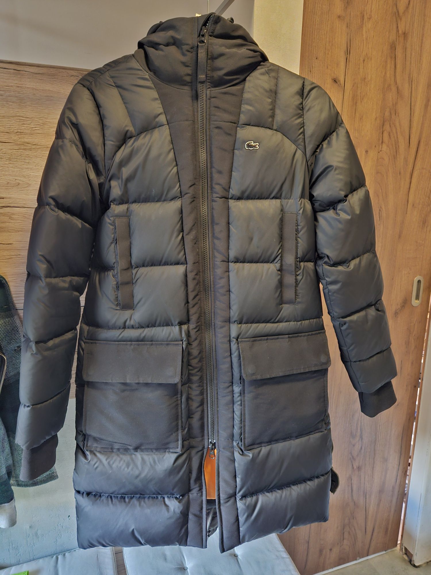 Kurtka puchowa Lacoste r. 34, naturalne wypełnienie