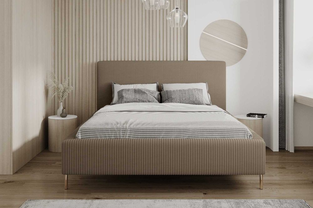 Łóżko Sypialnianie z Pojemnikiem + stelaż metalowy Monaco PRODUCENT