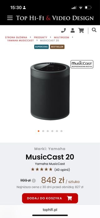 Yamaha musiccast 20 stan idealny