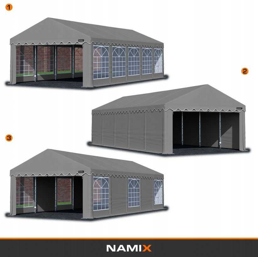 Namiot BASIC 5x8 magazynowy handlowy garaż PE 240g/m2