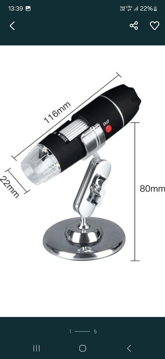 Mini mikroskop 1000x