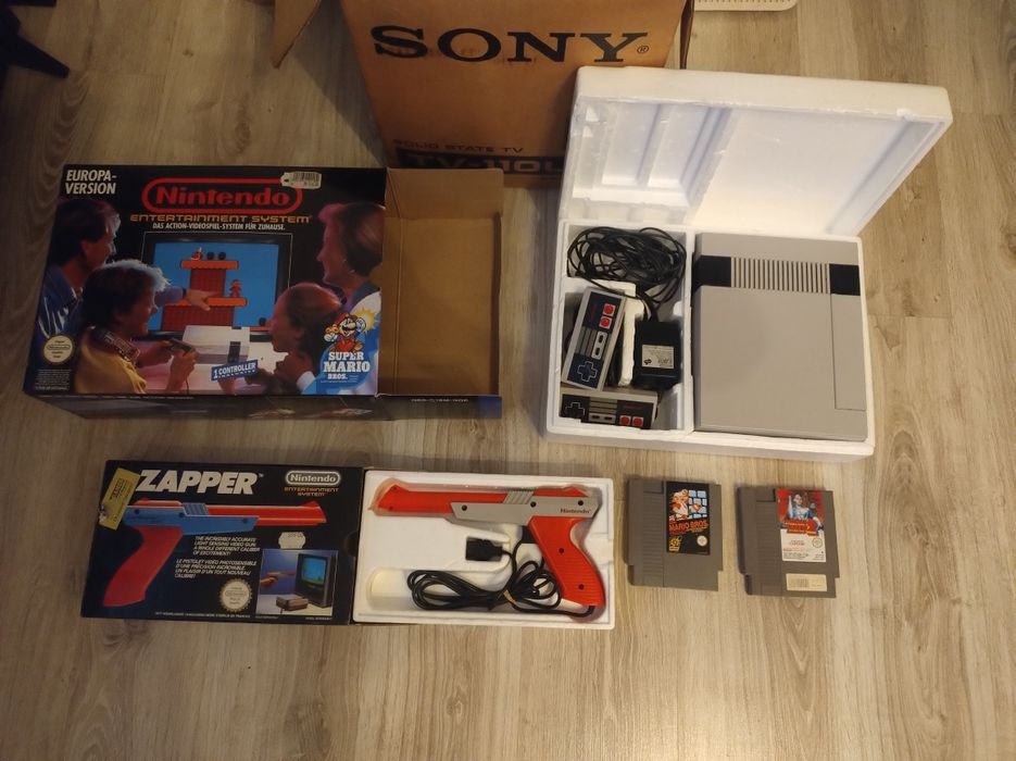 Konsola Nintendo Nes + Pistolet Zapper