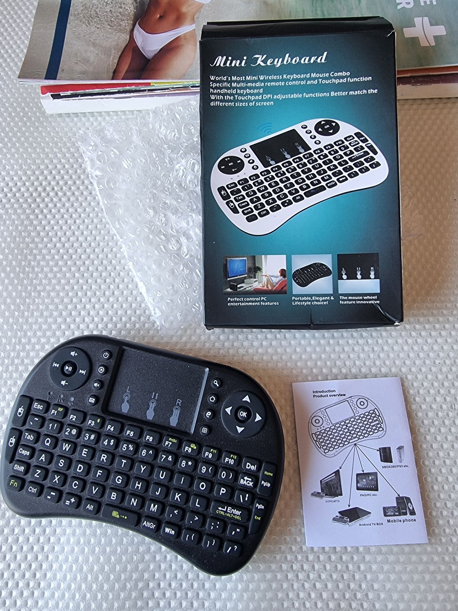 Teclado Mini Wireless com Touchpad
