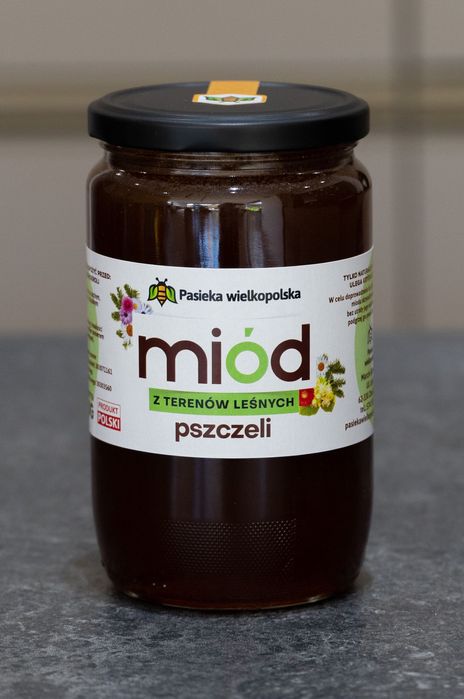 Miód z terenów leśnych, zbiór 2025, 950g