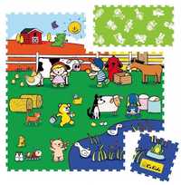 Farma Mata podłogowa 120x120 do pokoju dziecka puzzle piankowe K`sKids