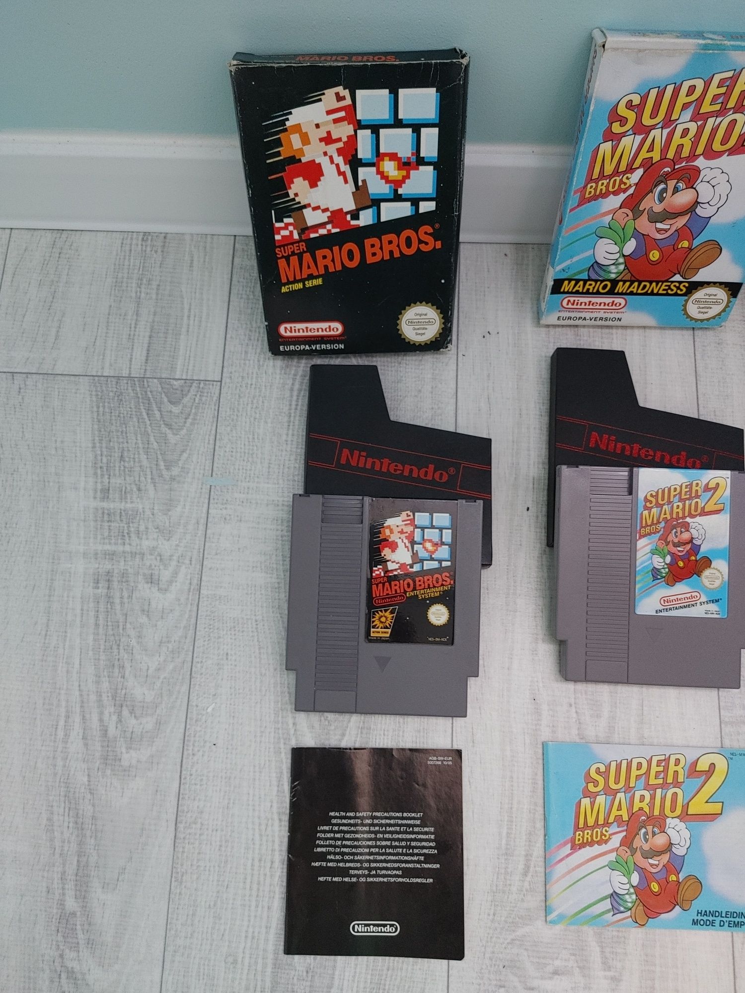 NINTENDO NES 3 x gry Mario + opakowania SPRAWDŹ