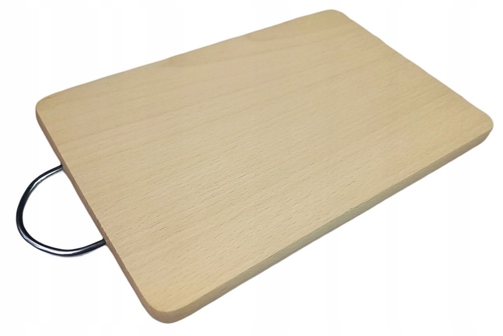 Deska kuchenna, taca 28X18 cm, metalowy uchwyt