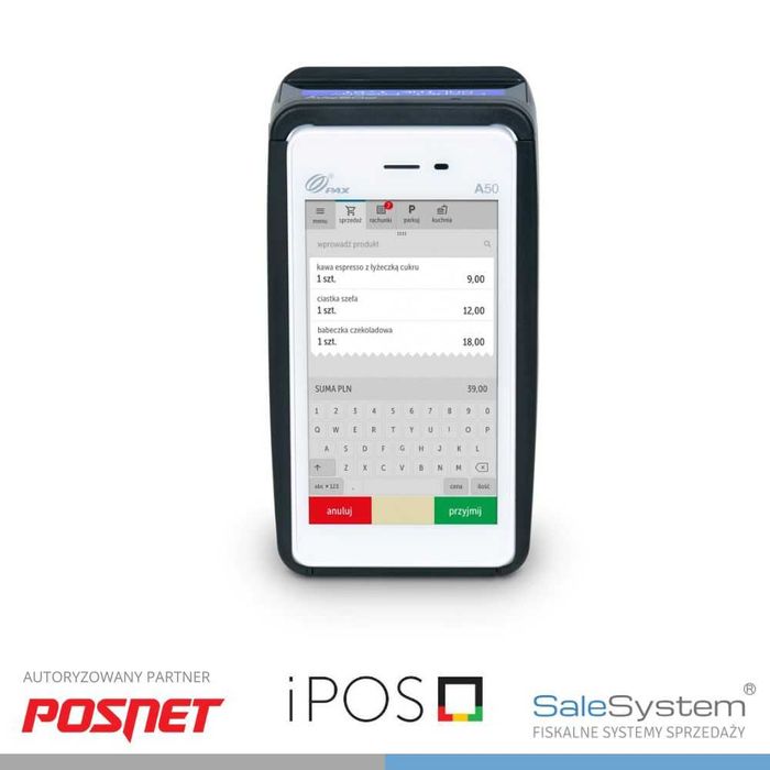 Kasoterminal POSNET POSPAY Kasa fiskalna i terminal płatniczy