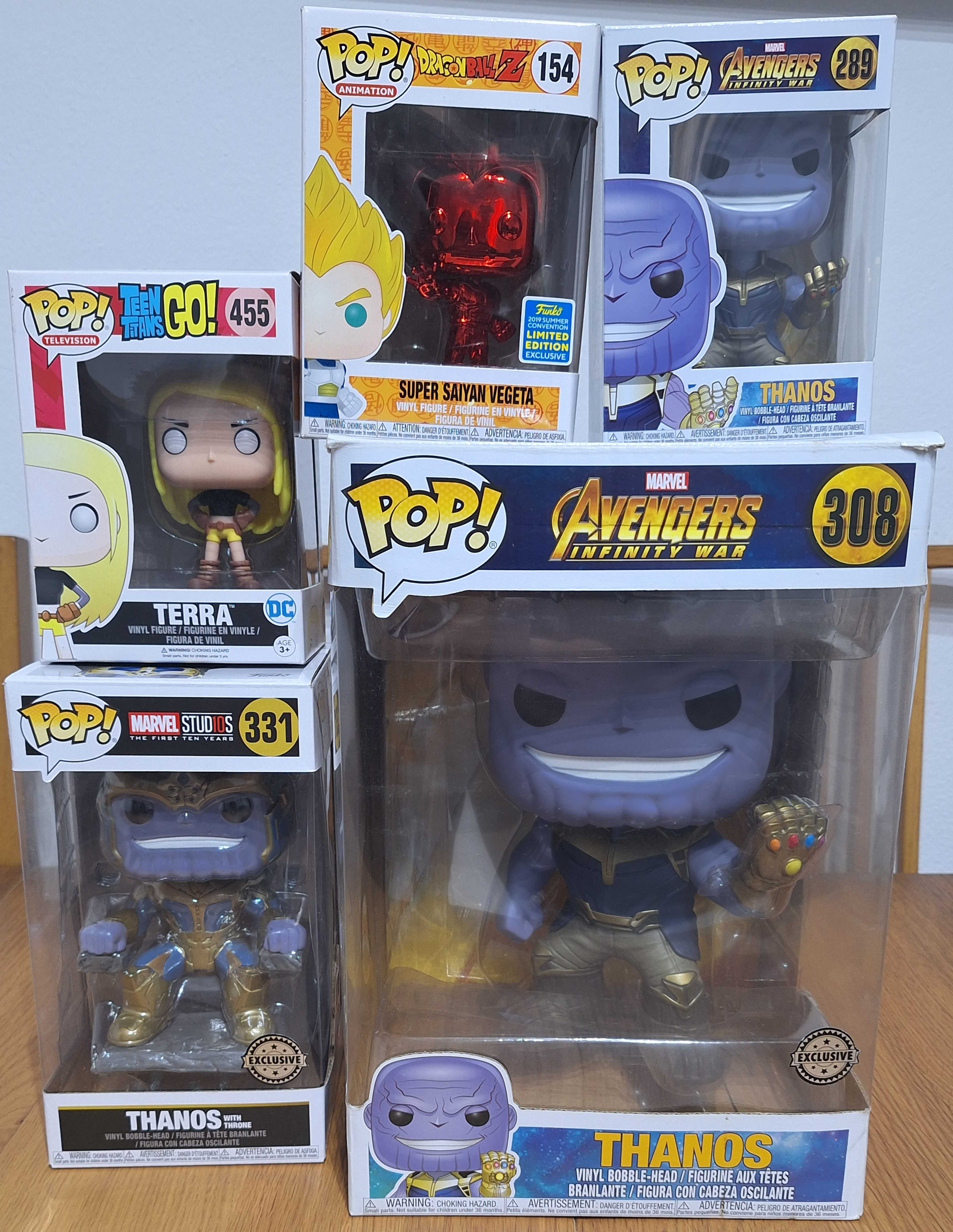 Pops Funko - The Walking Dead - Jogos - Thanos - Dragonball - outros