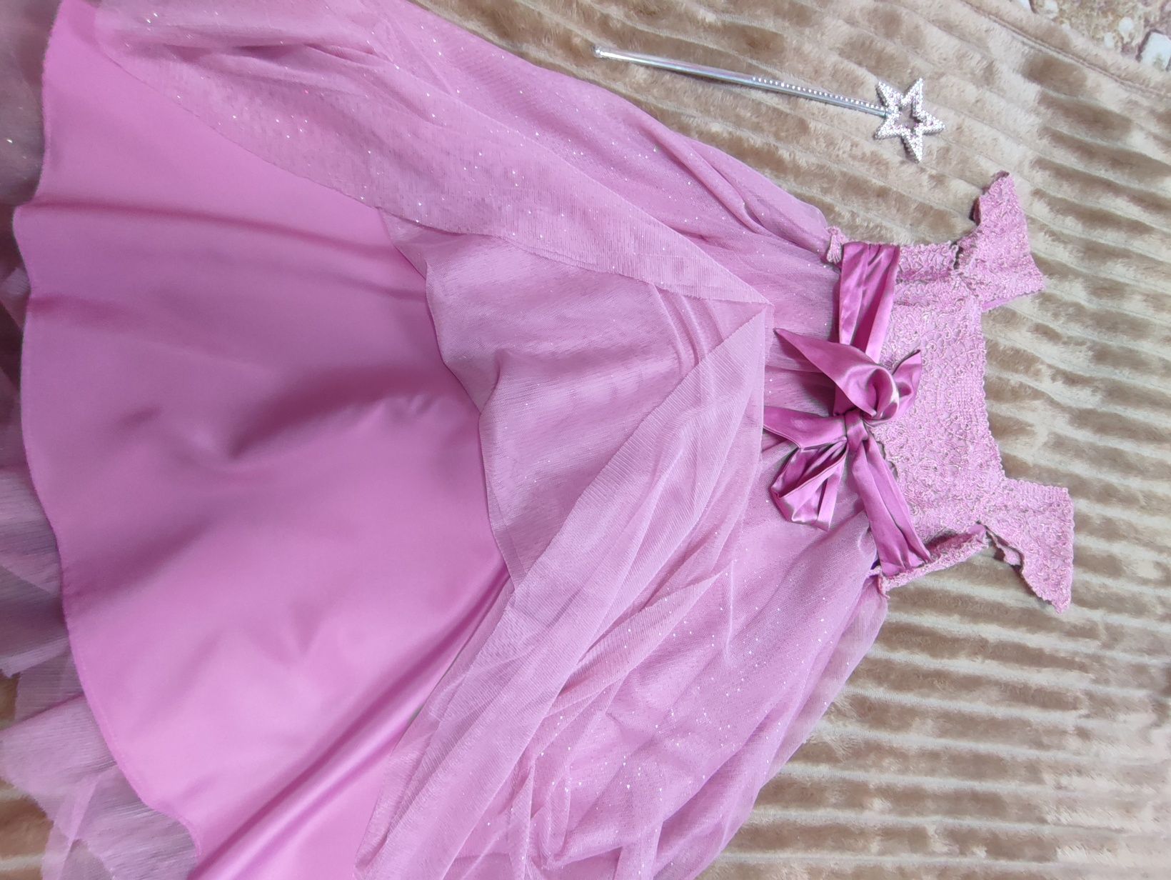 Рожева сукня принцеси + чарівна паличка