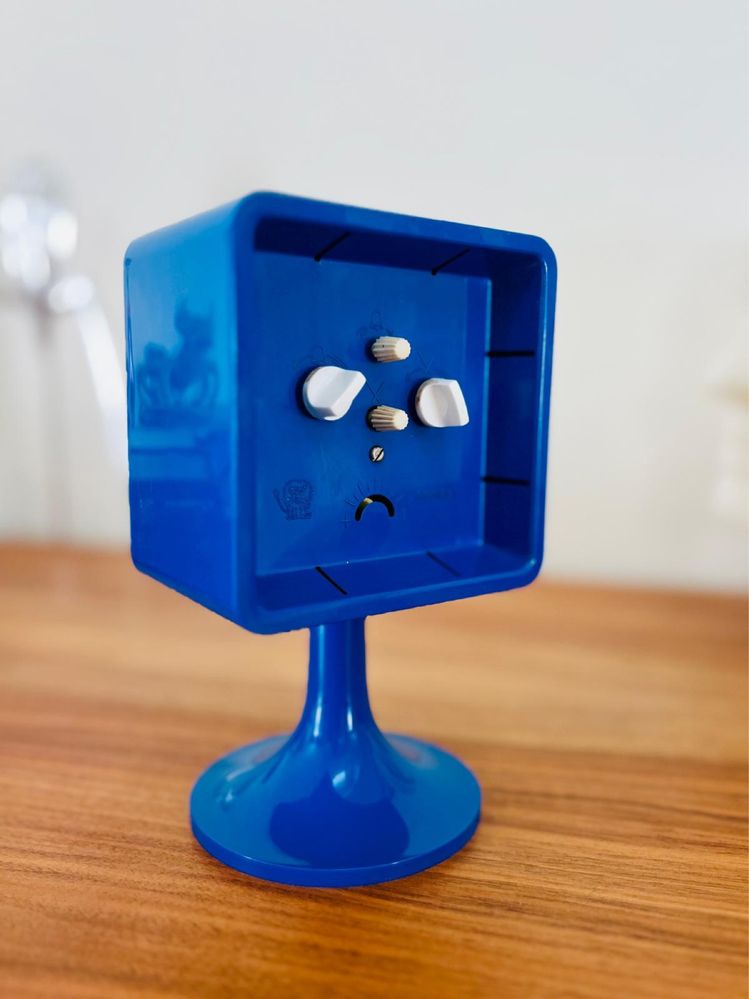 Relógio azul cubo vintage jerger