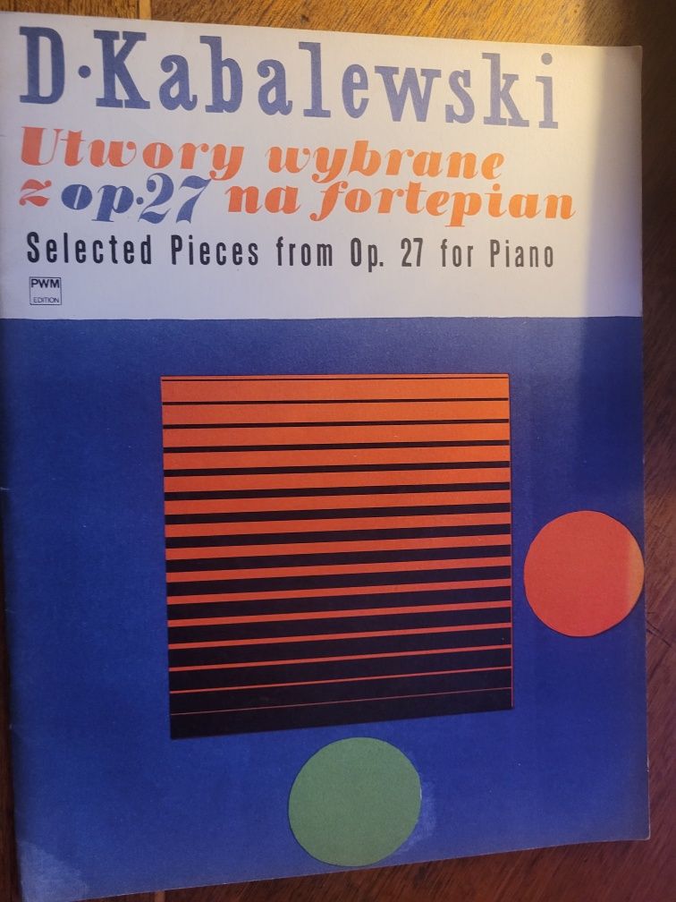 Nuty D.Kabalewski Utwory wybrane z op.27 na fortepian 1973 PWM