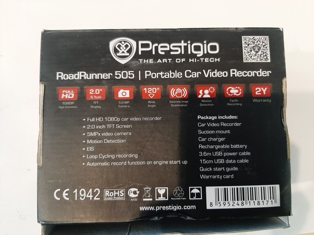 Видеорегистратор Prestigio Roadrunner 505 (PCDVRR505)