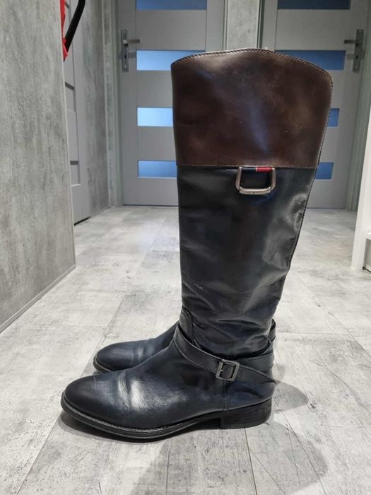 Skórzane oficerki rozmiar 40