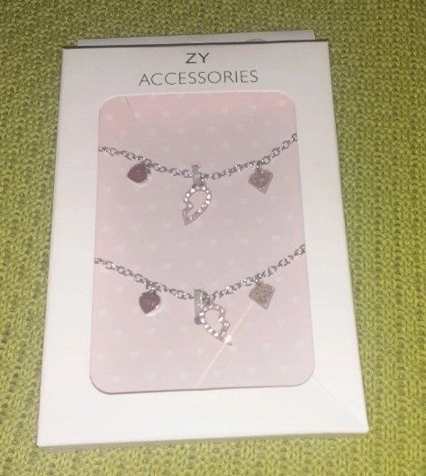 Conjunto de 2 colares e 2 pulseiras BBF melhores amigas, da Zippy
