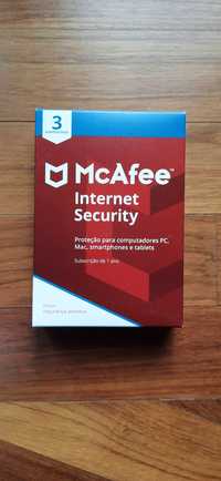 McAfee Internet Security 3 Dispositivos 1 Ano em Caixa (  Selado )