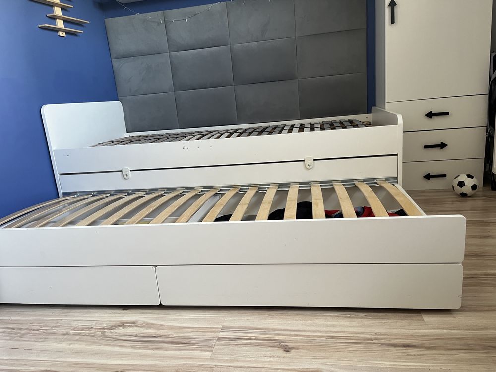 Łóżko z wysuwanym spaniem SLÄKT / IKEA