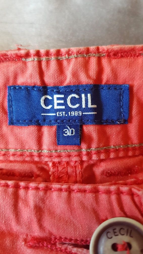 Cecil różowe spodnie