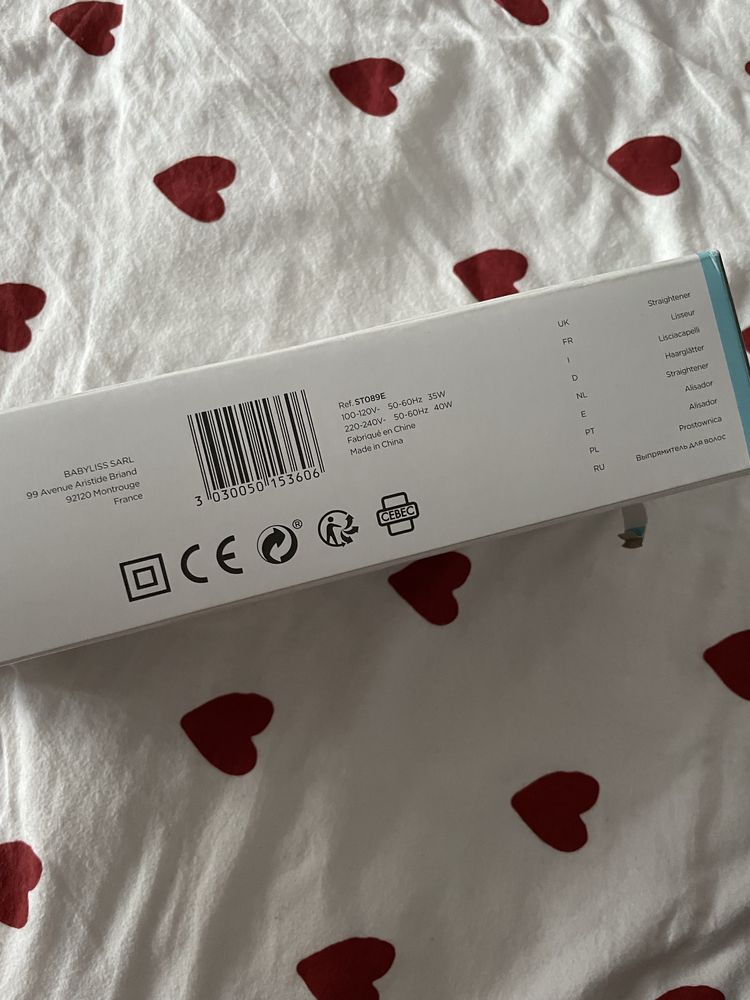 Prostownica BaByliss Ceramic Straight 230 ST089E 40W