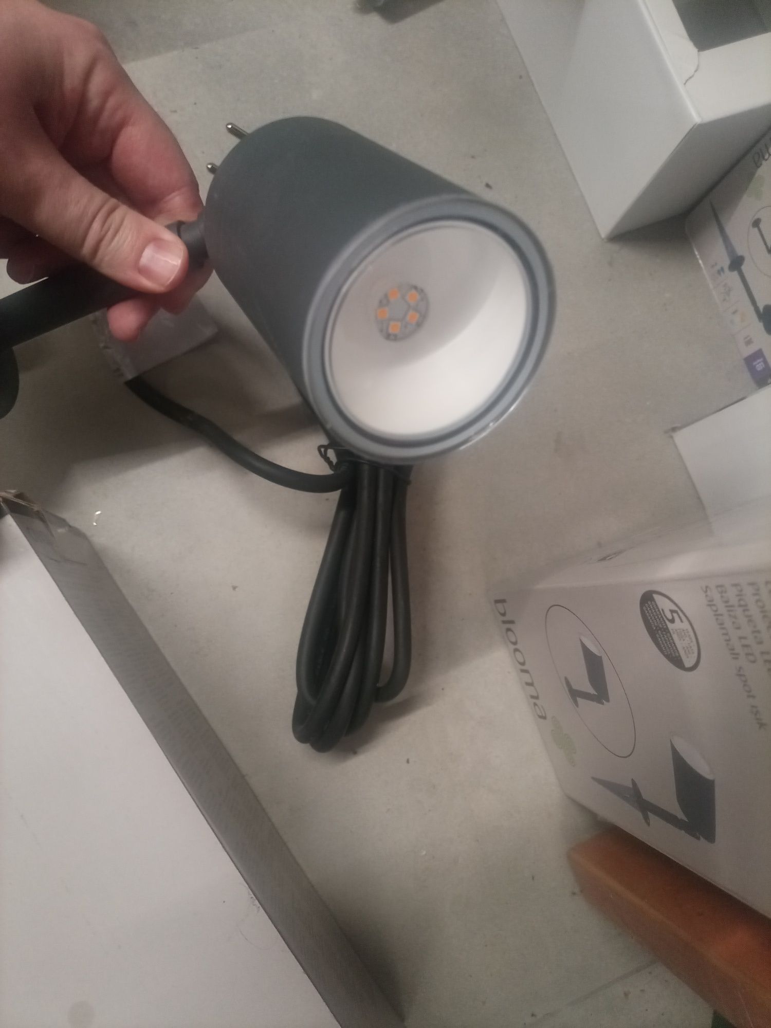 zestaw LED lampki punktowe 8 sztuk lampy nowe