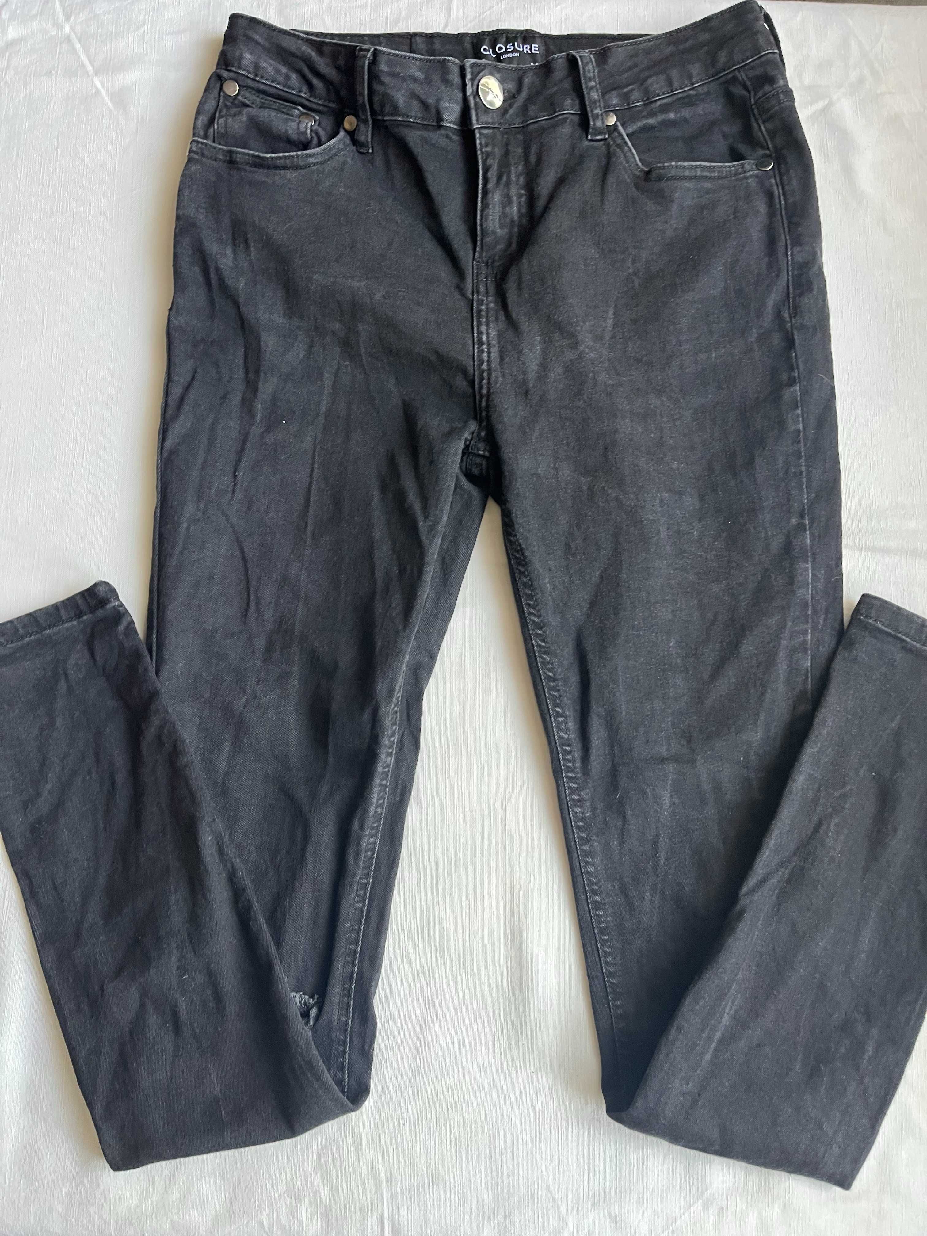 Czarne jeansy CLOSURE skinny rozmiar 34R