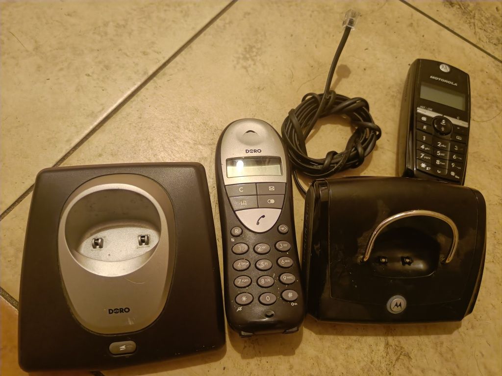 Telefon stacjonarny Motorola i Doro