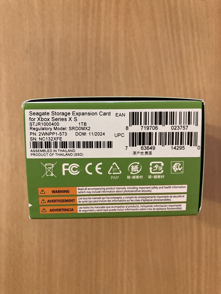 Seagate Storage Expansion Card for Xbox X|S 1Tb Нові В наявності