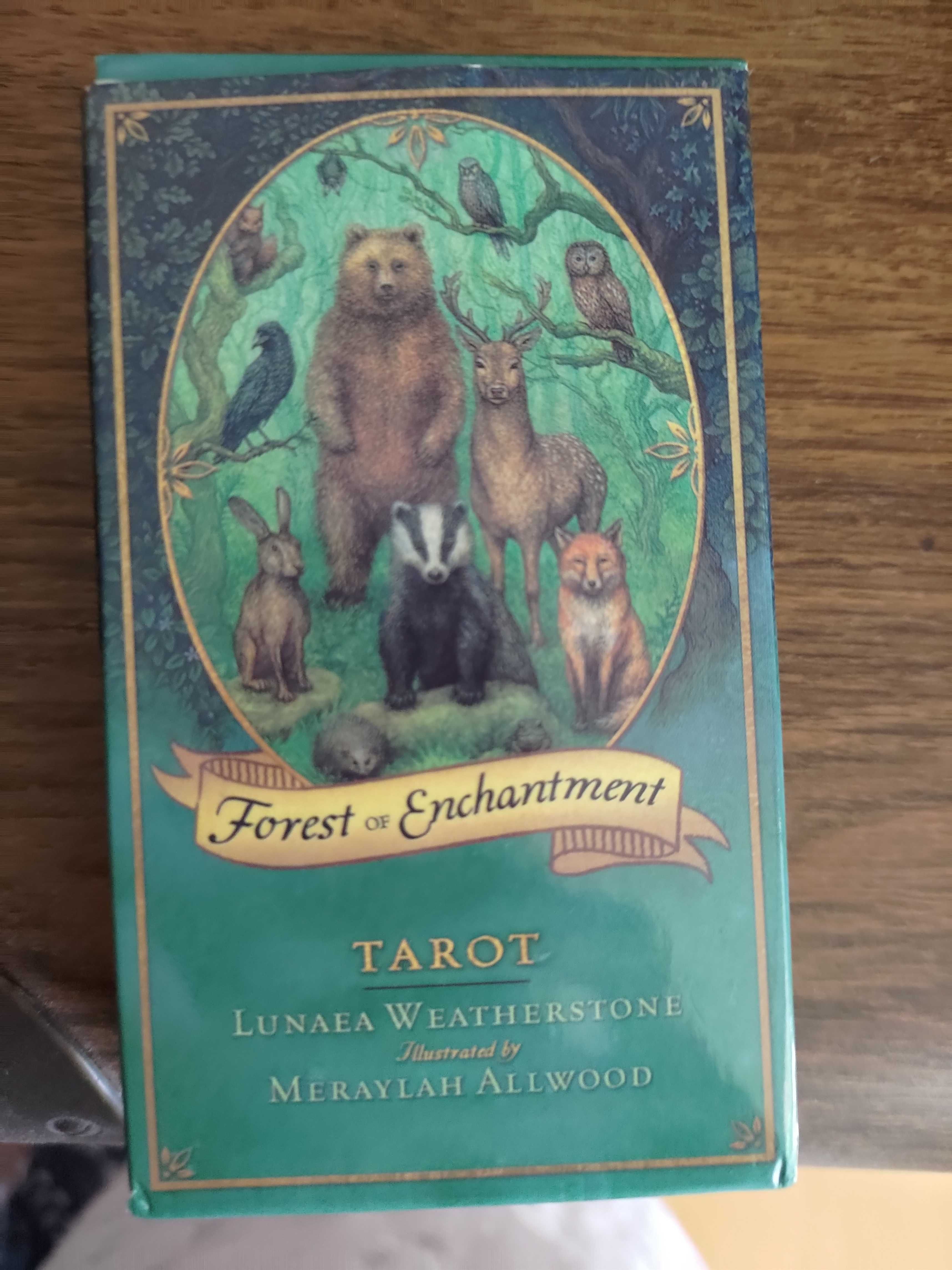 Karty tarot Zaczarowany las, stan idealny.