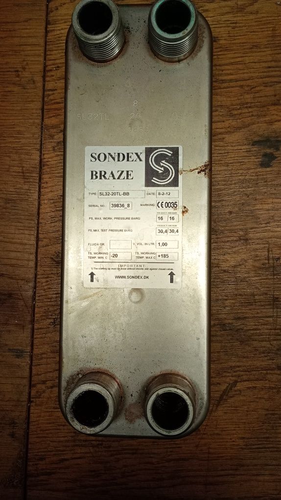 Wymiennik płytowy Sondex Braze SL32