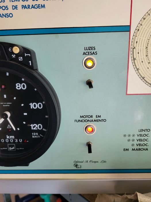 Reclame automobilia antigo Tacógrafo (escola de condução)