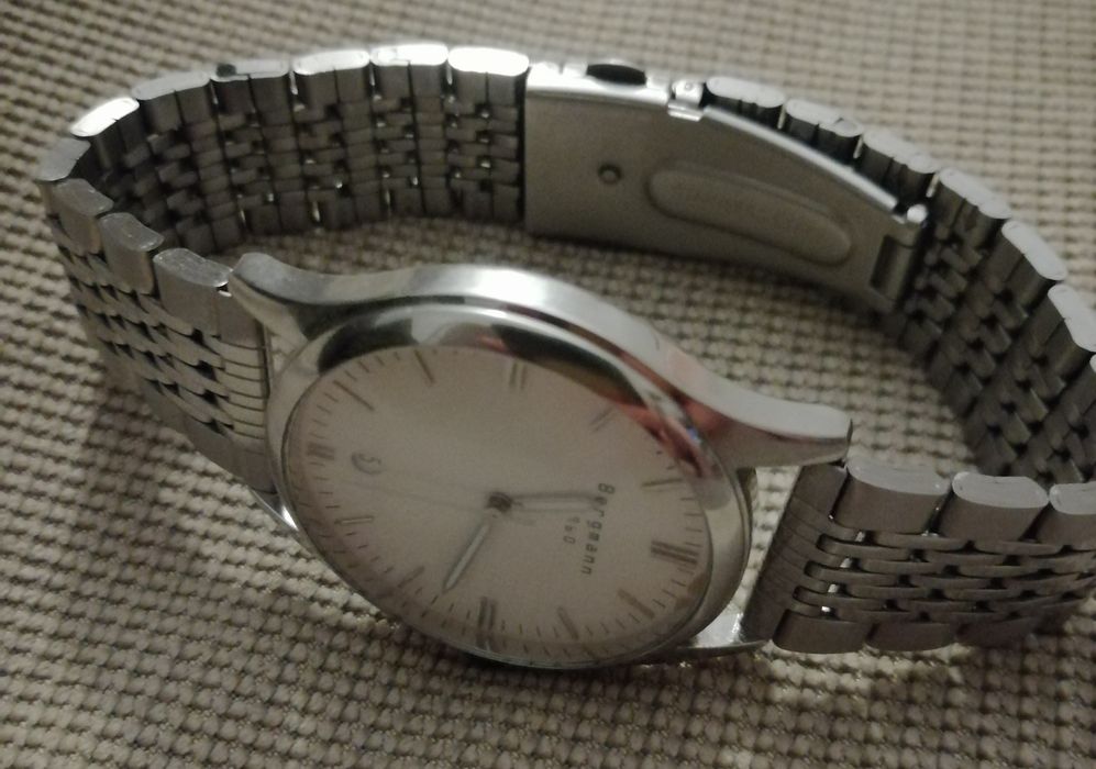 Zegarek Bergmann.Bransoleta stal. Męski. Drugi za darmo. Czytaj opis.