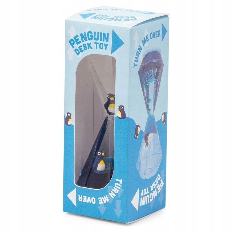 Wodna Klepsydra Z Pingwinami Pingwinkami 13Cm Timer Minutnik Pingwiny