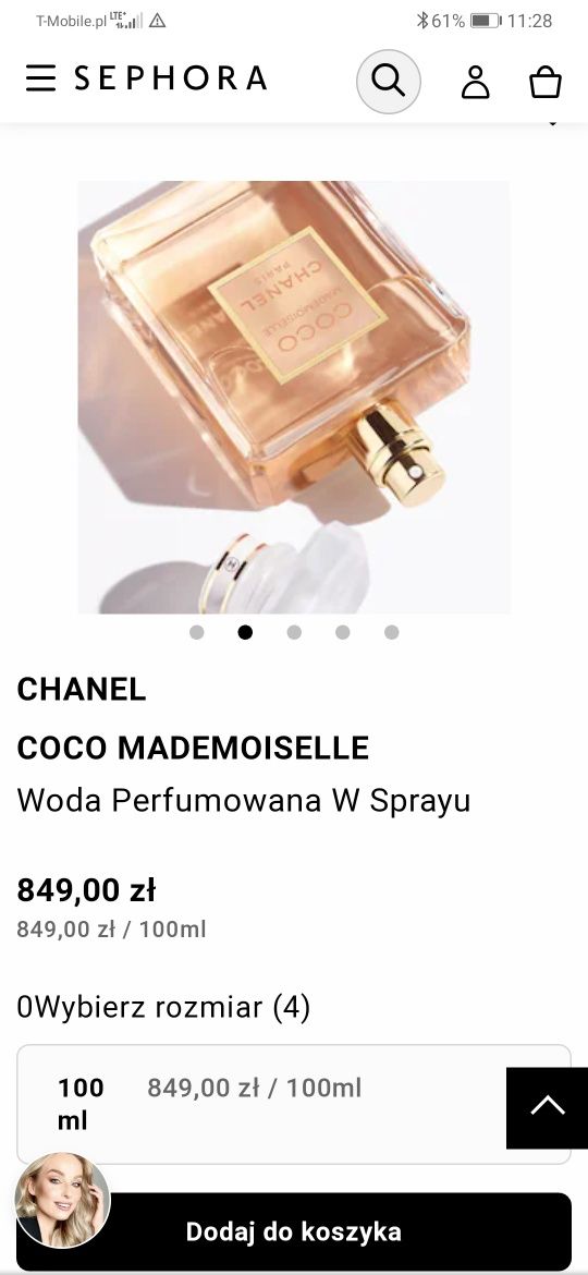 Coco Mademoiselle eau de Parfum 100ml ze strefy bezcłowej Oryginalny