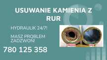 Przepychanie rur udrażnianie kanalizacji Hydraulik 24h