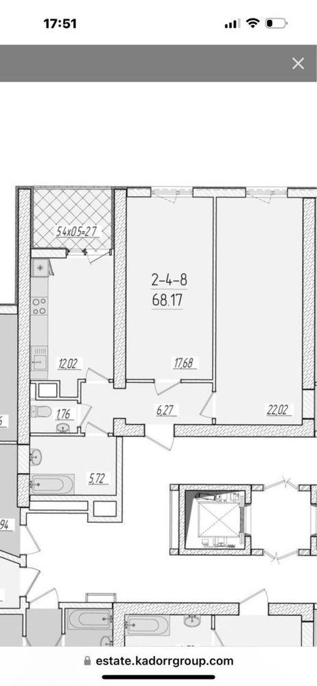 ‼️Продам СВОЮ 2-х комнатную квартиру в 66 жемчужине . На Краснова.