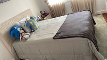Cama box com cabeceira e colchão
