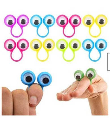 Кольцо Детское Пластиковое С Глазами Фирмы 3d Otters