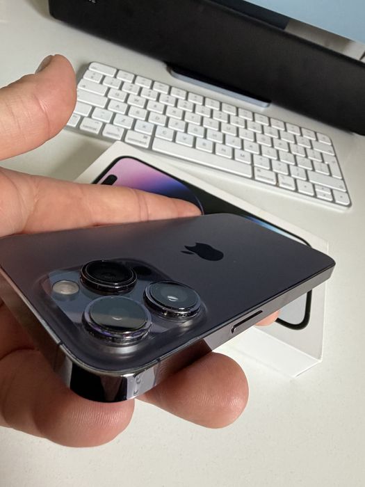 iPhone 14 Pro 128gb Deep Purple Idealny Oryginlana Bateria 97%