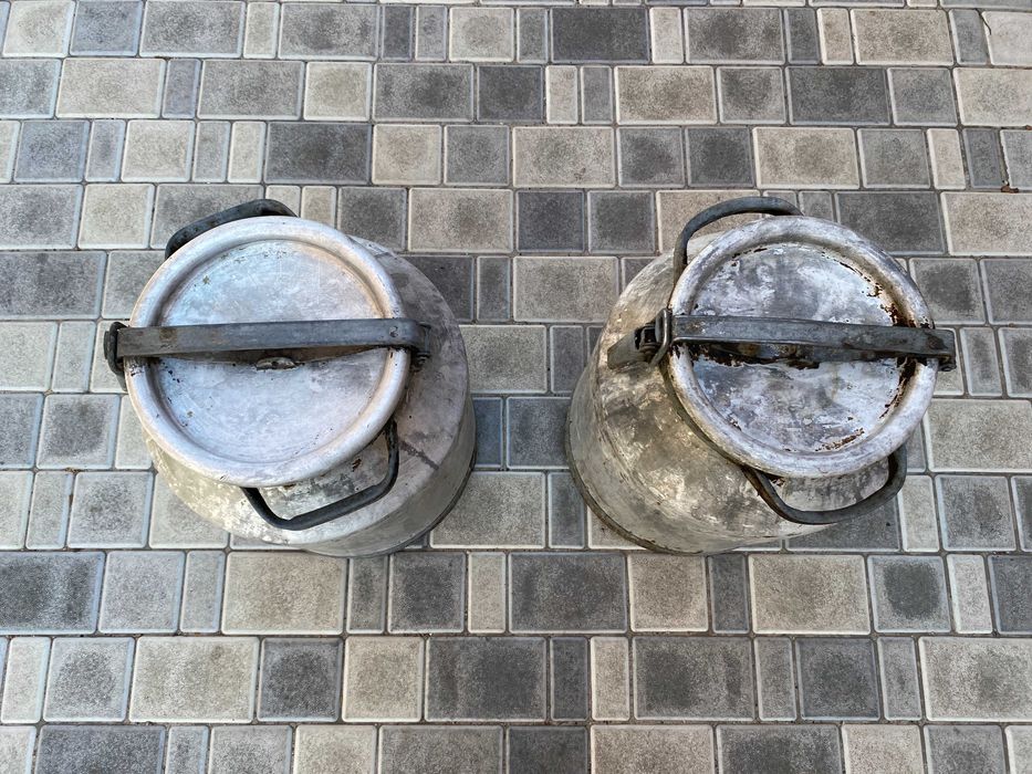 Алюминиевый бидон емкость под жидкость сыпучие бочка тара бідон бедон