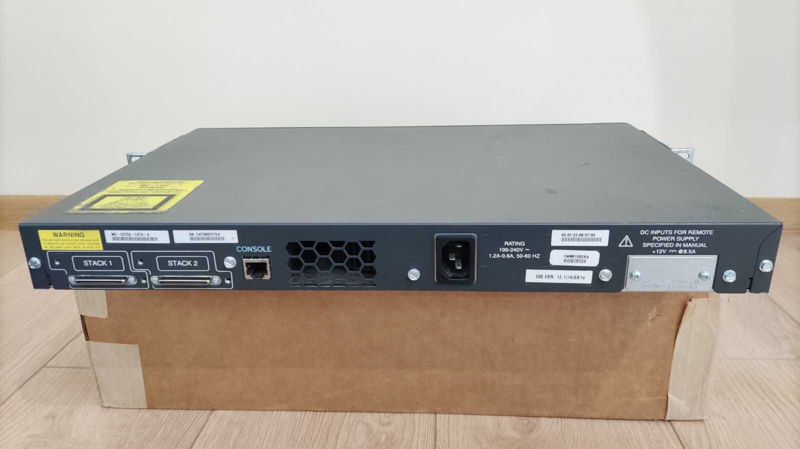 cisco WS-3750-24-TS switch комутатор