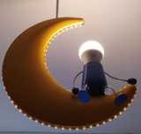 Czarujący Philips Lampa wisząca-Żyrandol księżyc(żarówka+pasek ledowy)