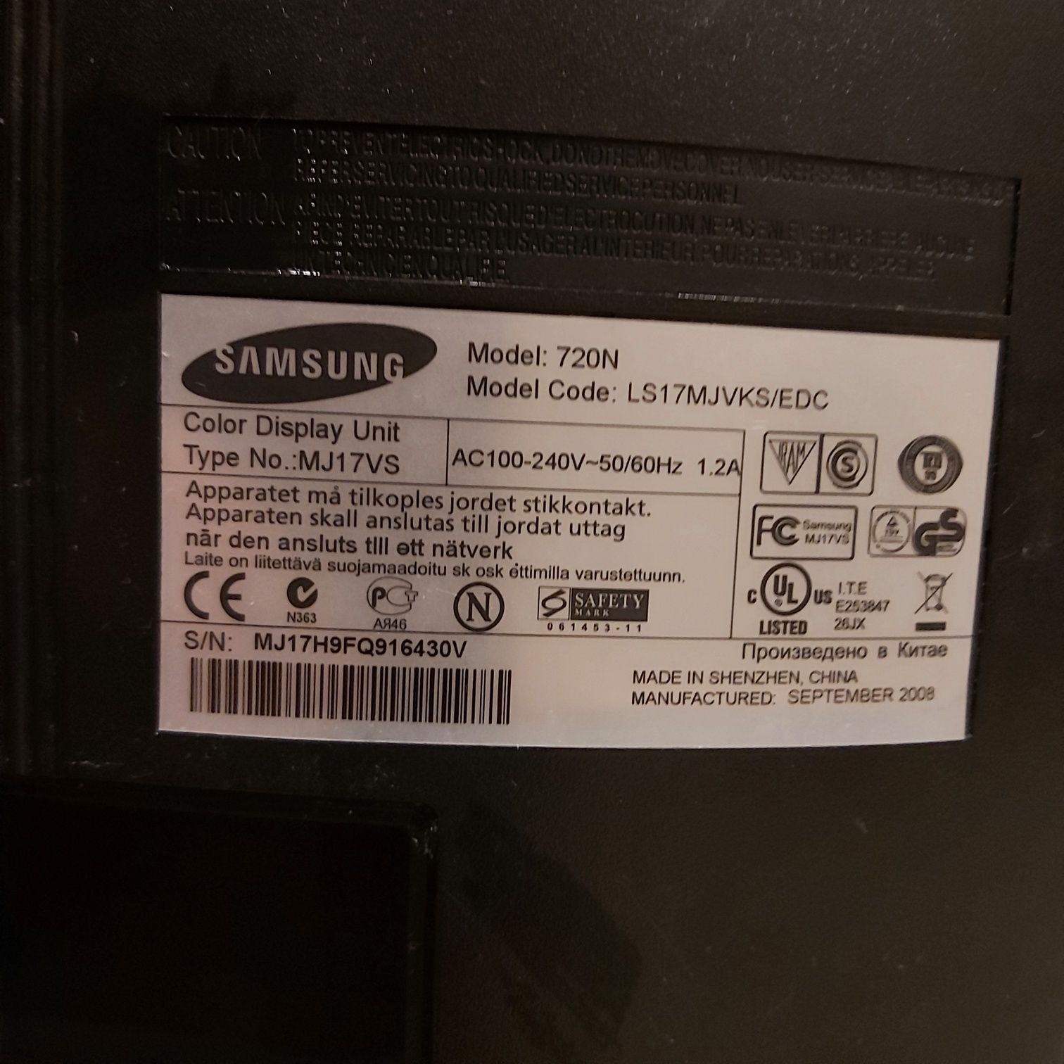 Monitor Samsung  używany