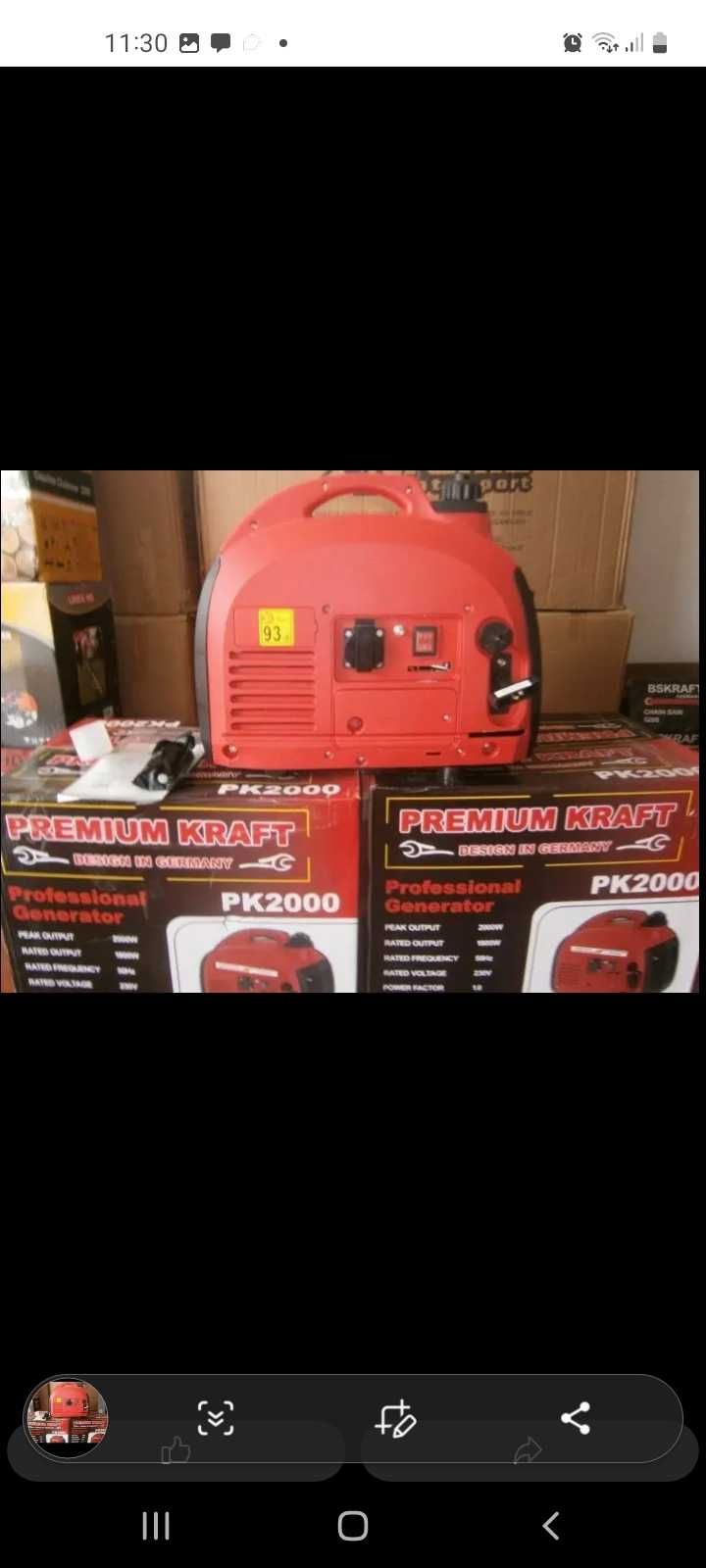 Gerador a gasolina 2500w