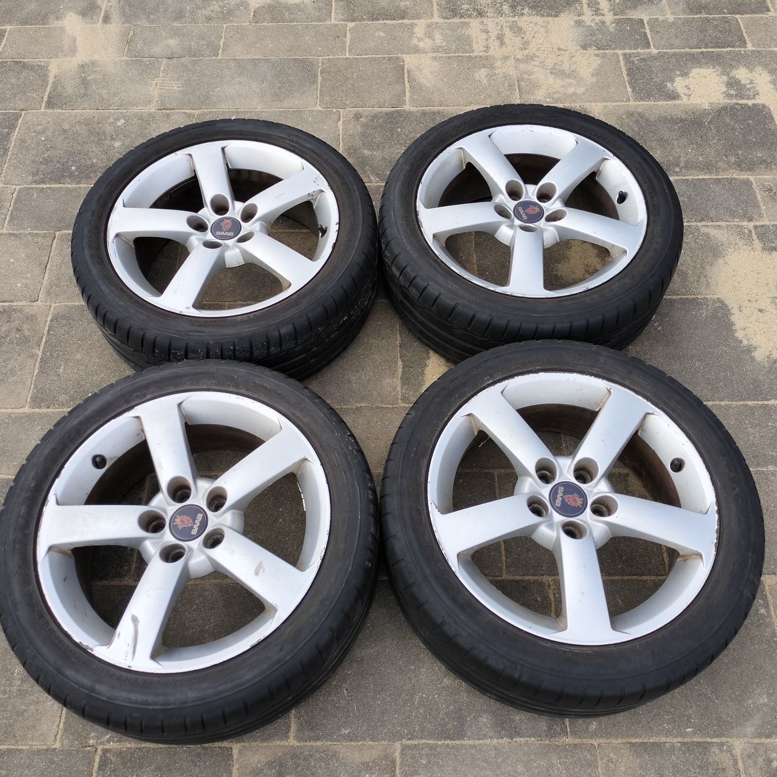 Koła 17" 5x110 SAAB 225/45/17 Dunlop alufelgi