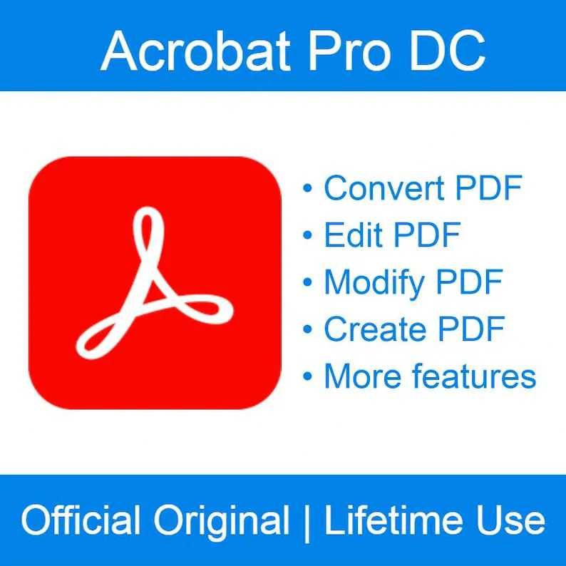 Adobe Acrobat Pro DC For Lifetime Activation