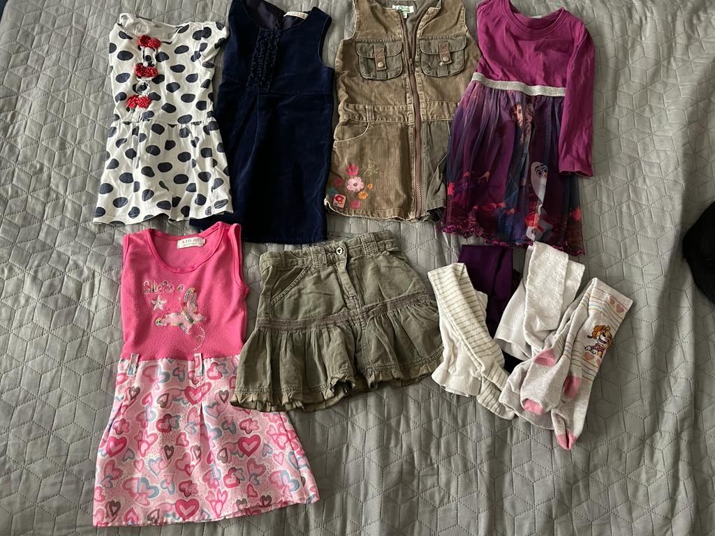 Paka/zestaw ubranka dla dziewczynki 98-110