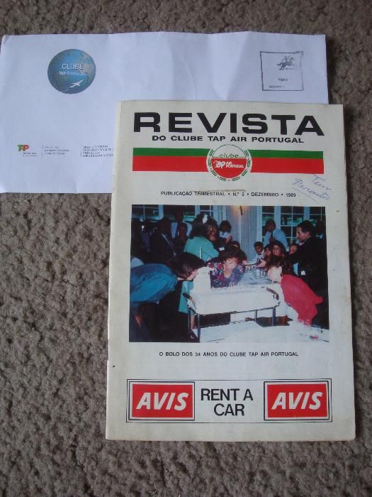 lote documentos TAP - calendário e outros